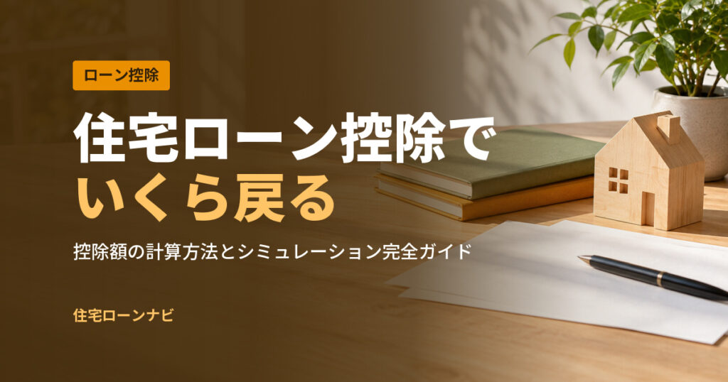 住宅ローン控除で いくら戻る