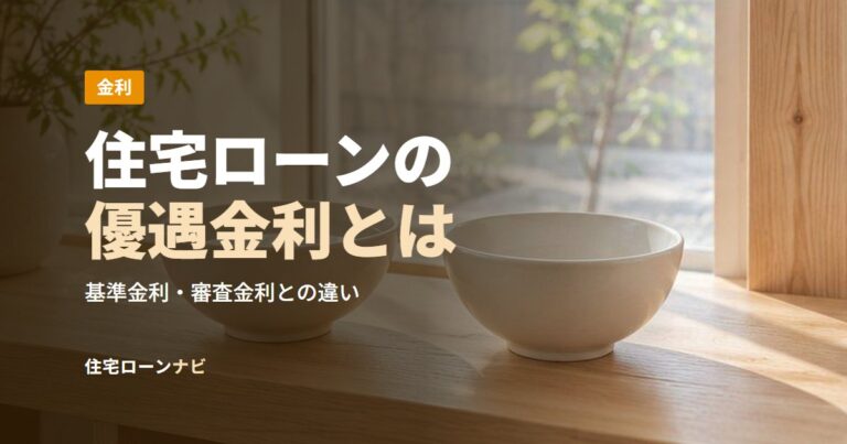 住宅ローンの優遇金利とは